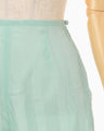Bamboo Motif Willow Jacquard Sheer Trousers - mint green