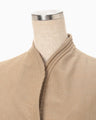 Naturally Coloured Cotton Dobby Vest - beige