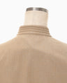 Naturally Coloured Cotton Dobby Vest - beige