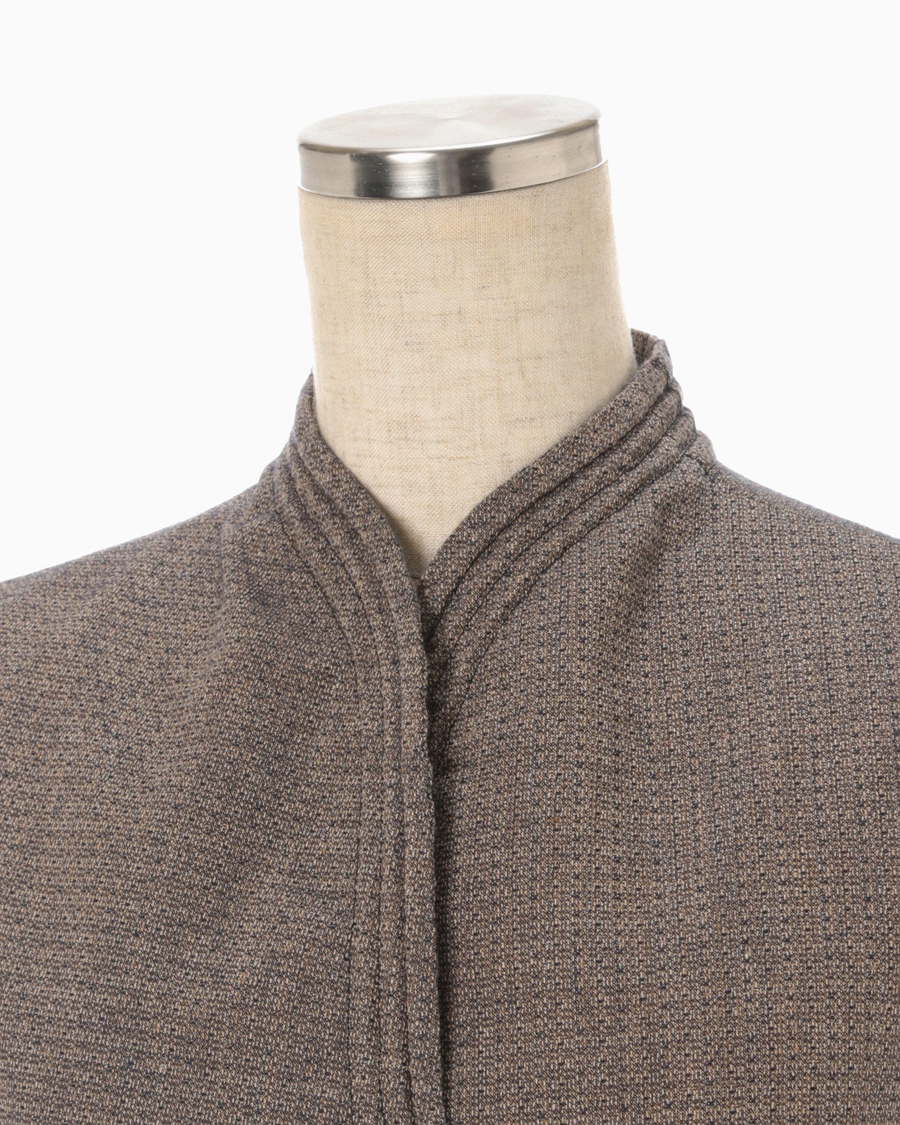 Naturally Coloured Cotton Dobby Vest - navy