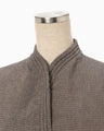 Naturally Coloured Cotton Dobby Vest - navy