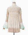 "Arimatsu Shibori" Ombre Dyed Silk Shirt - white