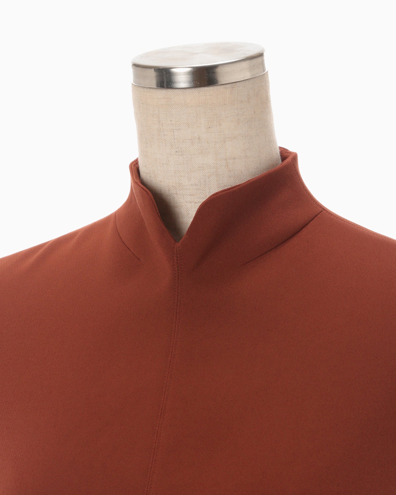 Stretched Triacetate Basket Pattern Top - brown