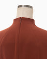 Stretched Triacetate Basket Pattern Top - brown