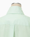 Cotton Silk Broad Basket Motif Shirt - mint green