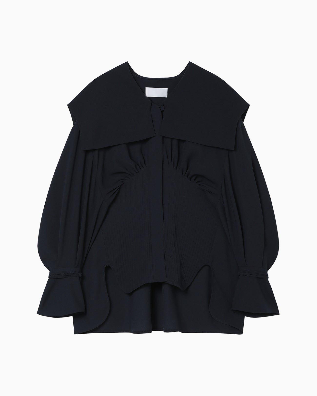 Sailor Collar Blouse - navy