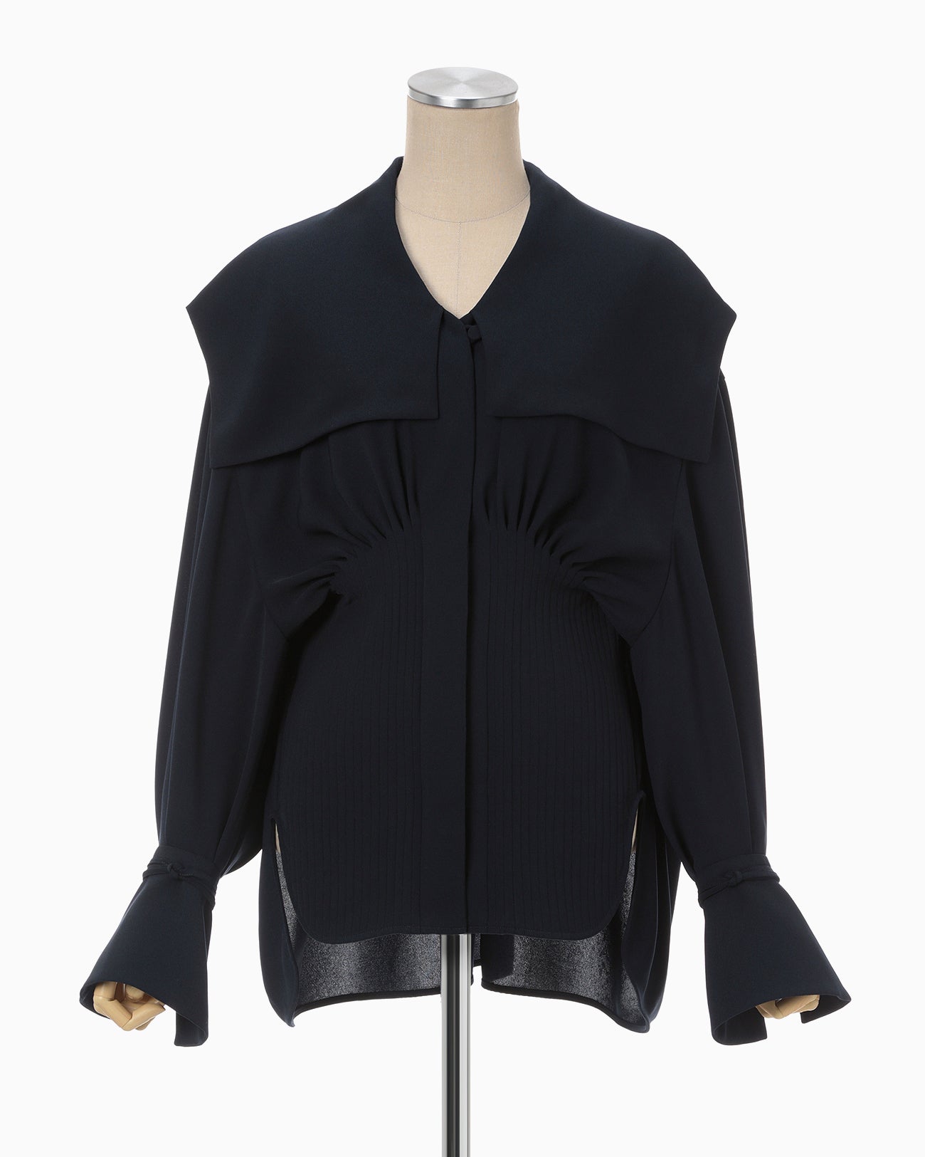 Sailor Collar Blouse - navy