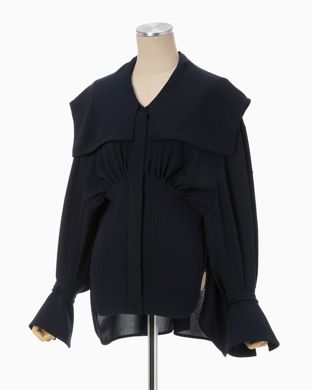 Sailor Collar Blouse - navy