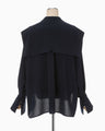Sailor Collar Blouse - navy