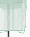 Bamboo Motif Willow Jacquard Sheer Skirt - mint green