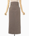 Naturally Coloured Cotton Dobby High Waist Skirt - navy