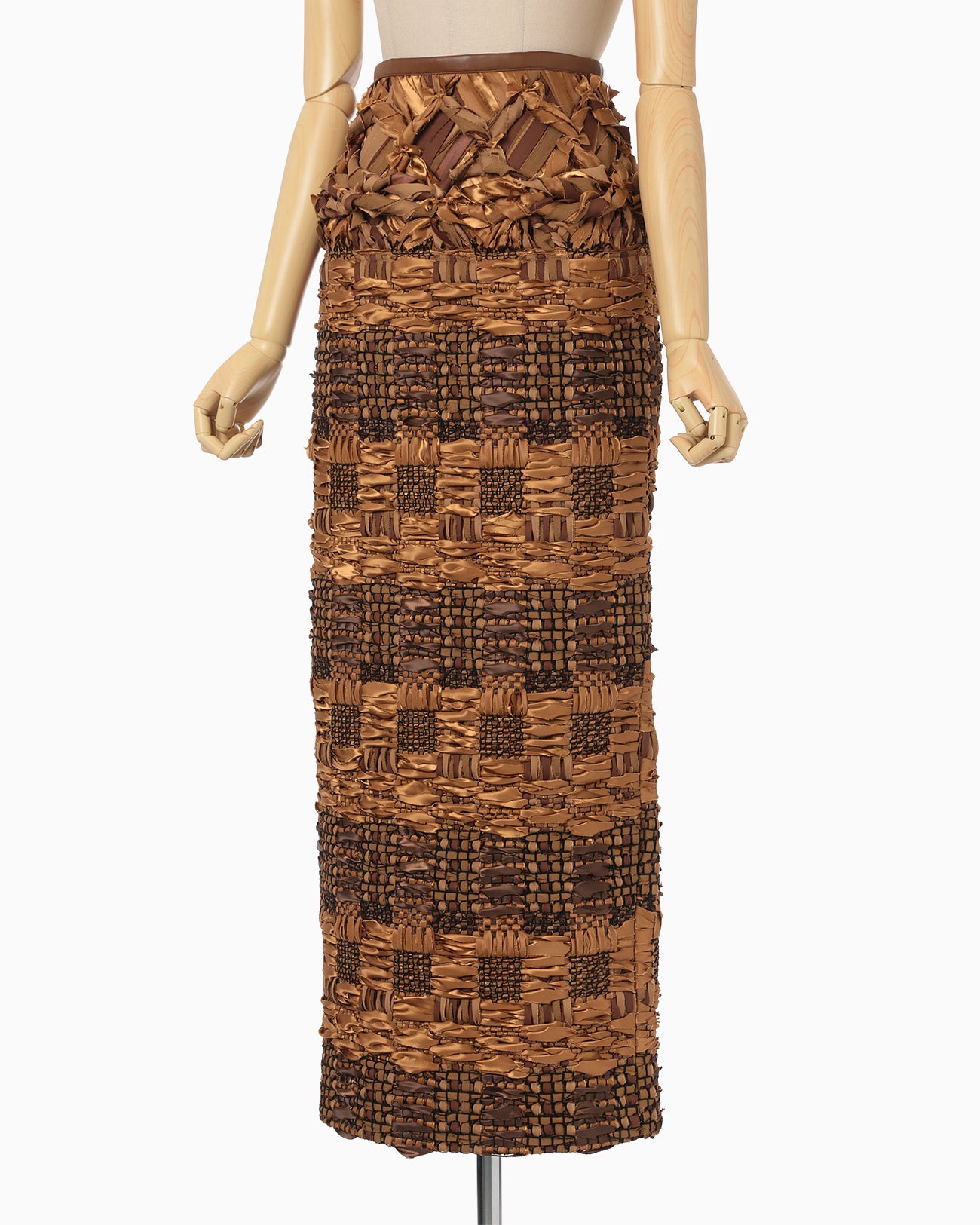 "Sakiori" Skirt - brown