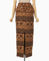 "Sakiori" Skirt - brown