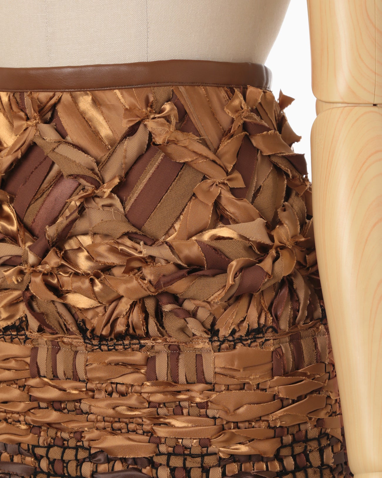 "Sakiori" Skirt - brown
