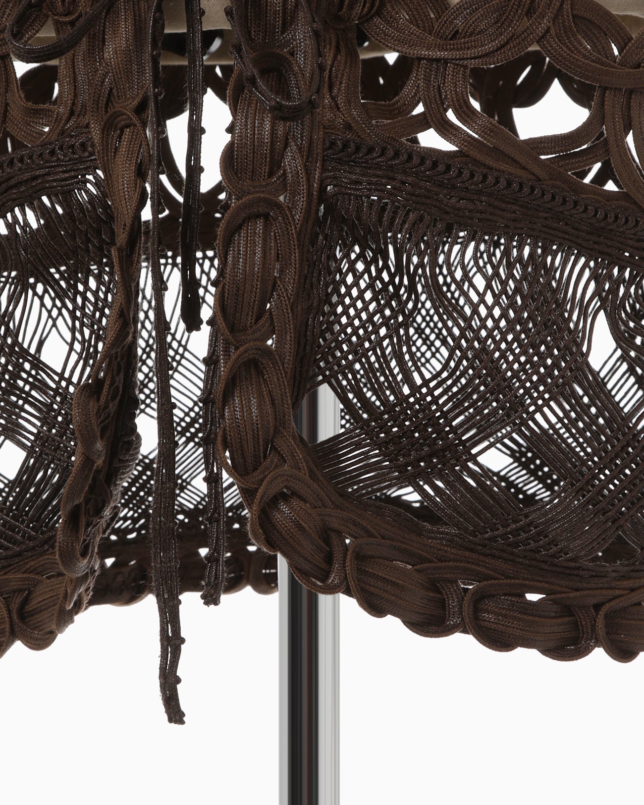 Cord Embroidery "Hanakago" Skirt - brown