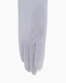 Lamé Jersey Evening Gloves - purple