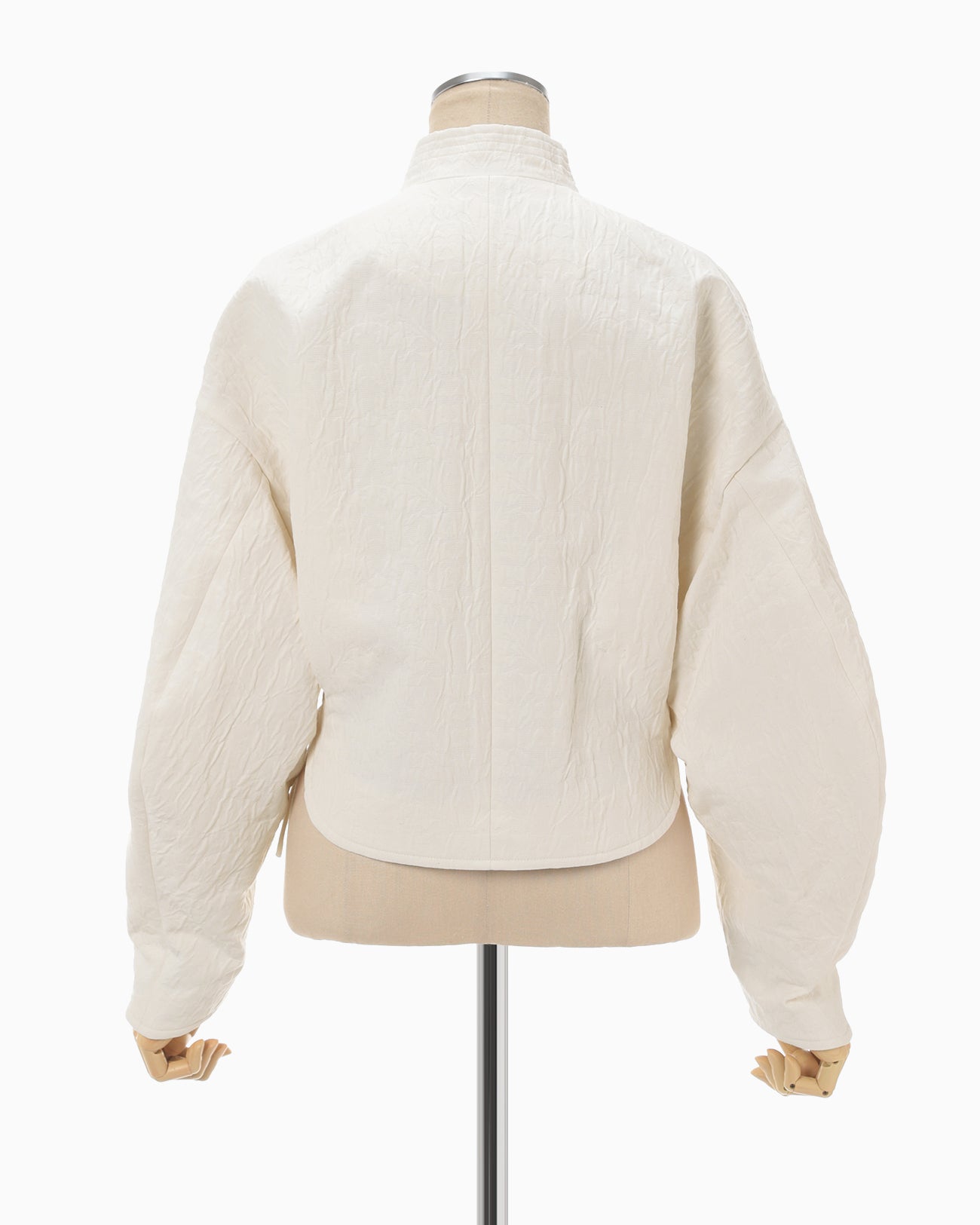 Unlevel Dyeing Short Jacket - white - Mame Kurogouchi
