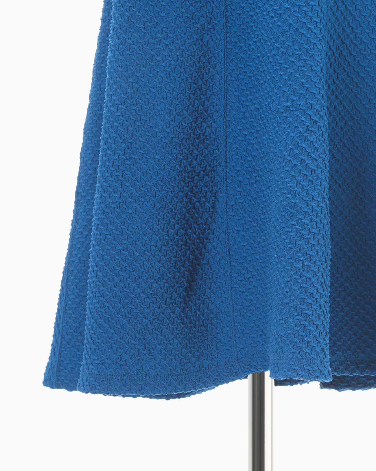 Shirring Jersey Jacquard Mermaid Dress - blue