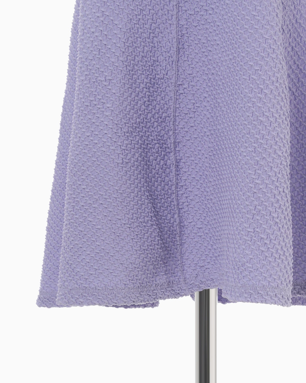 Shirring Jersey Jacquard Mermaid Dress - purple