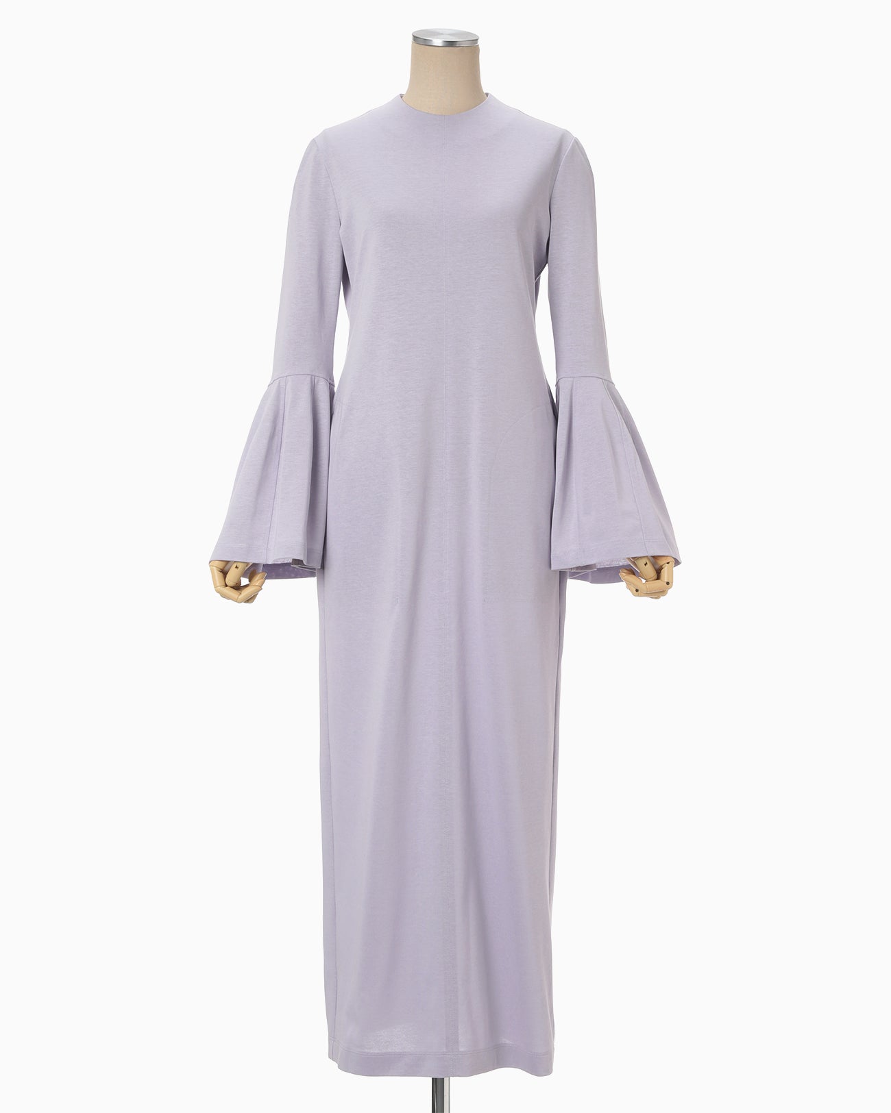 Volume Sleeve Cotton Jersey Dress