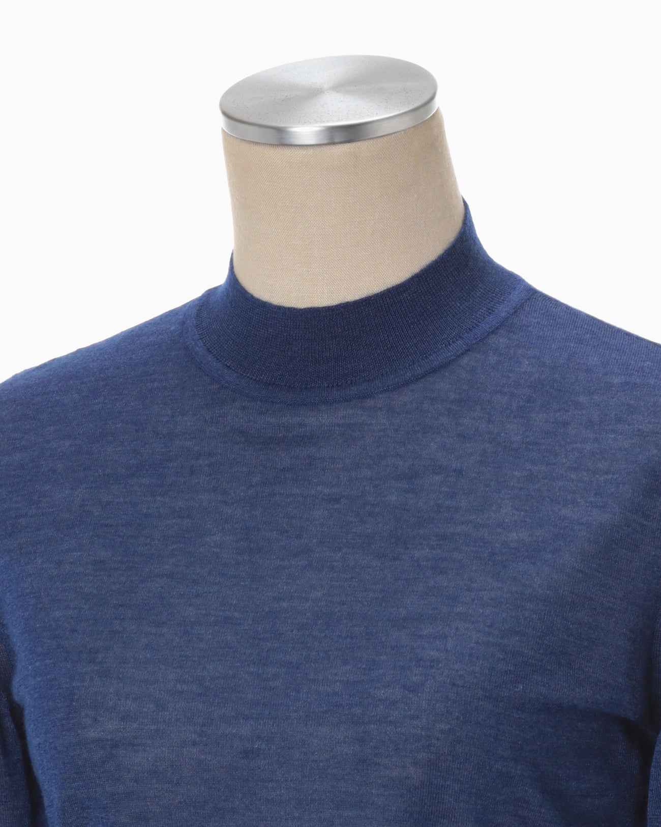 Silk Cashmere Knitted Top - blue