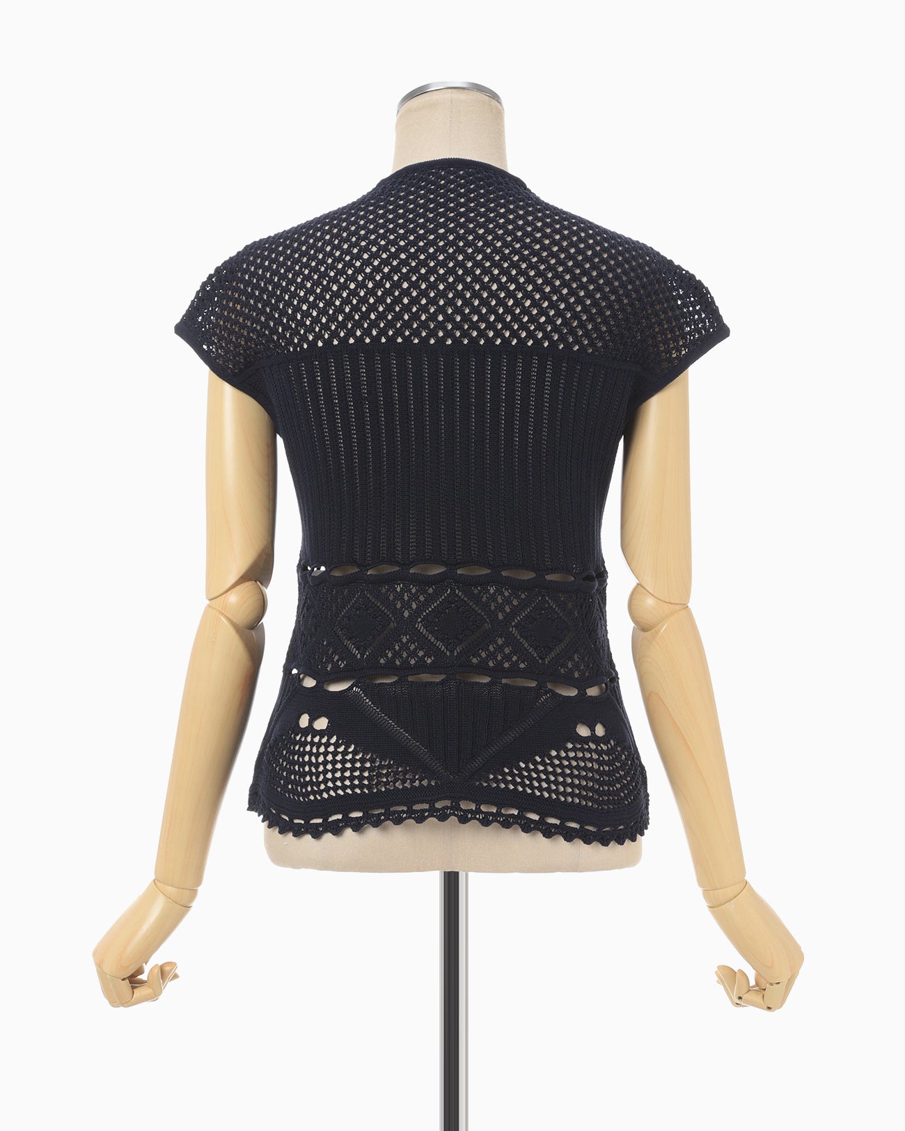lace knitted top mame kurogouchi