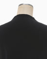 Milano Ribbed Cap-Sleeve V-Neck Top - black