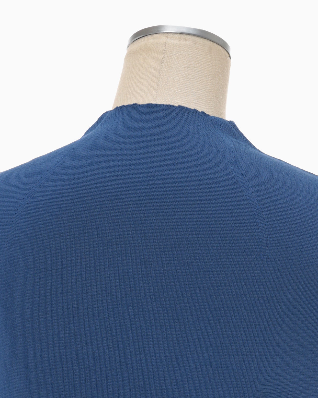 Milano Ribbed Cap-Sleeve V-Neck Top - blue