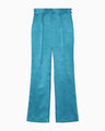 Landscape Silk Jacquard Trousers - blue