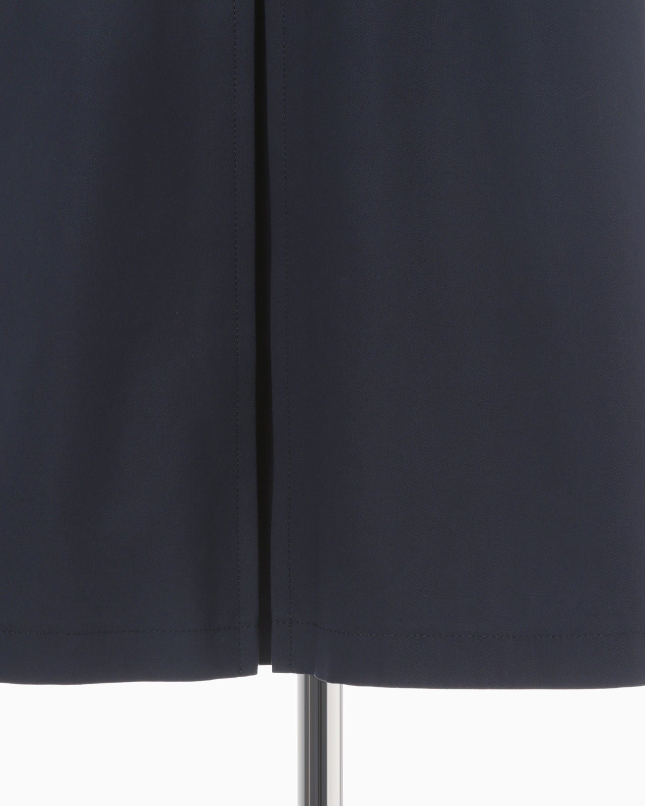 Cording Embroidery Detail Cotton Skirt - navy