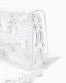 Transparent Sculptural Mini Chain Bag - clear