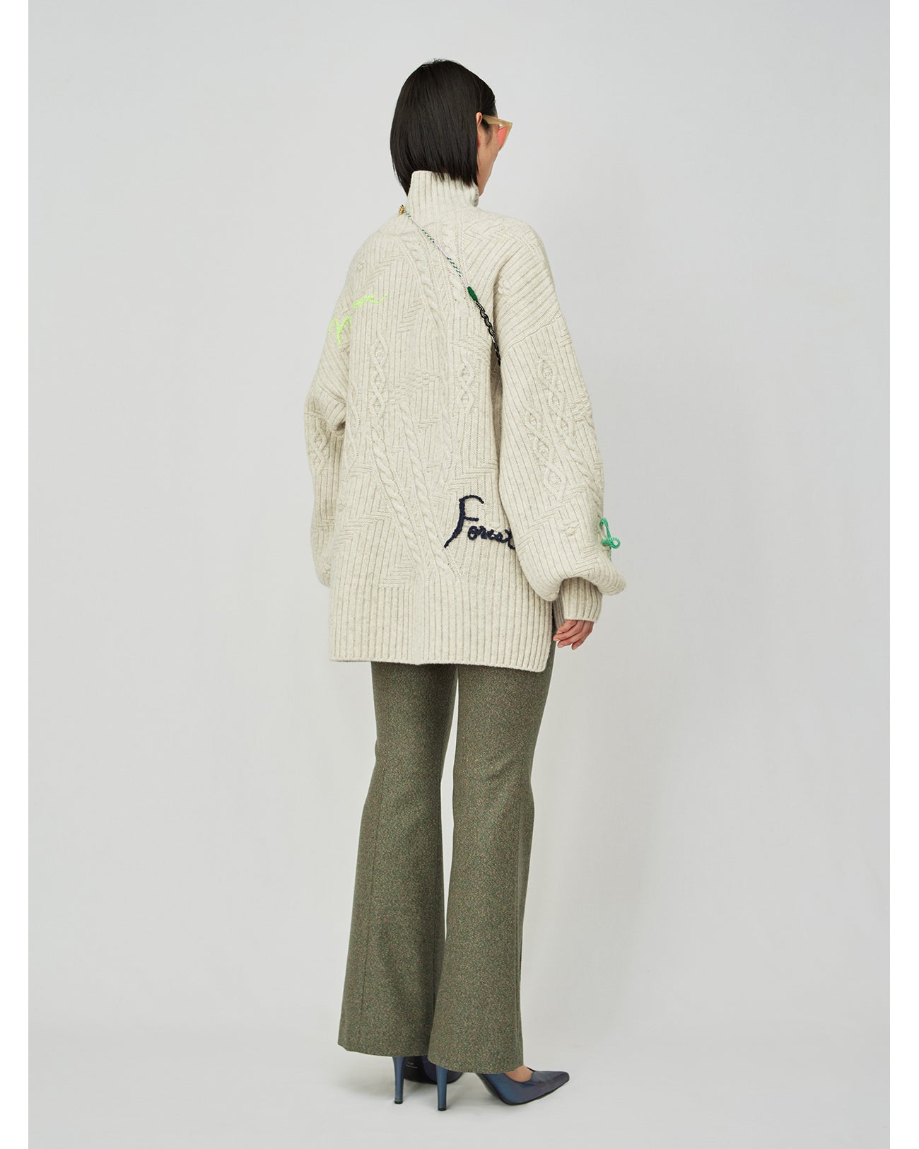 Mountainscape Knitted Parse - green