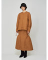 Jomon Arabesque Triple Layer Jacquard Pullover - brown