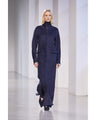 Silk Cashmere Reversible Sewing Coat - navy