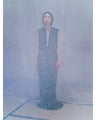 Plungded Long Sweatshirt Dress - brown