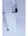 Crane Pattern Jacquard Knitted Dress - white
