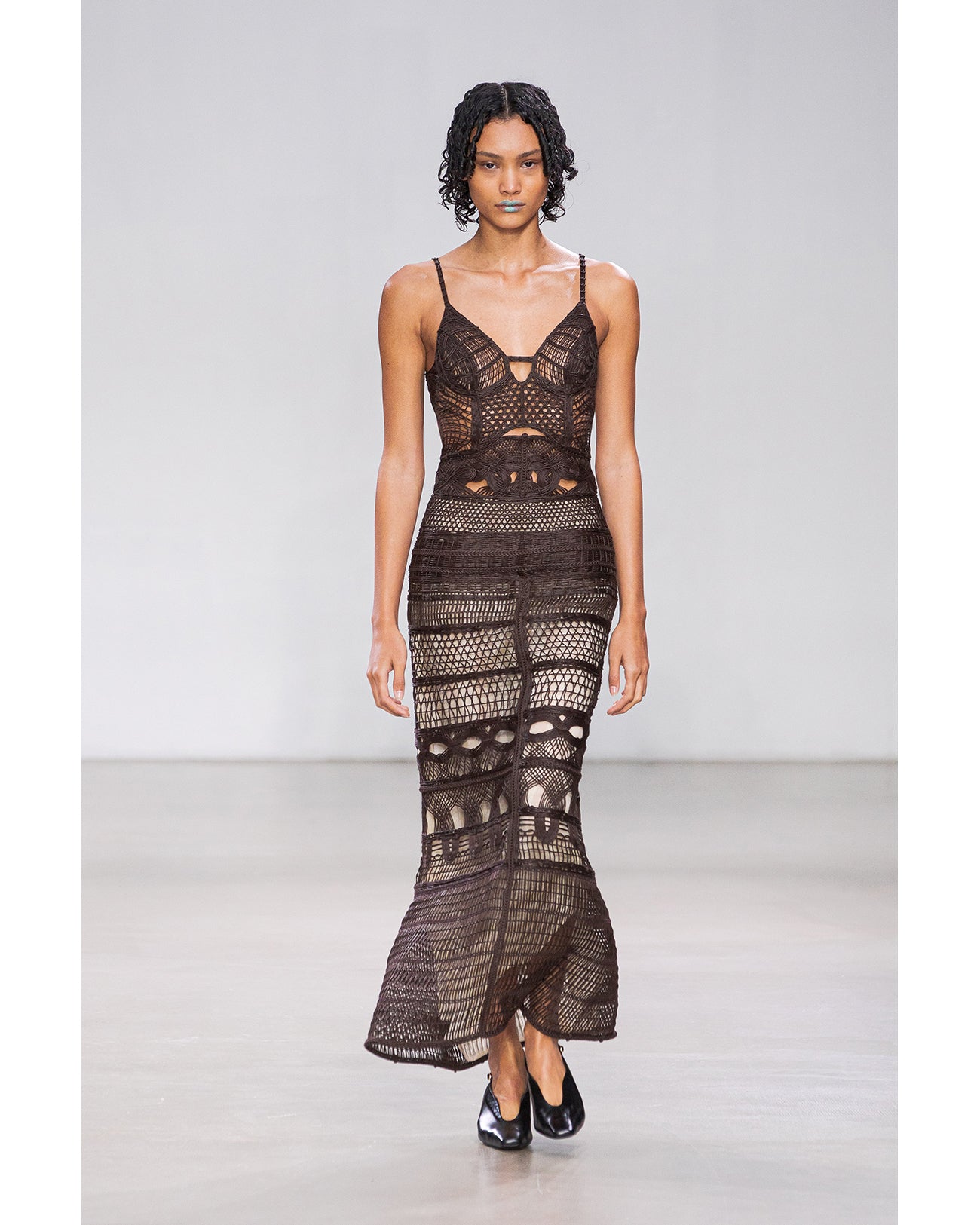 Bamboo Motif Willow Jacquard Sheer Skirt - beige