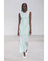 Bamboo Embroidery Silk Organdy Top - mint green