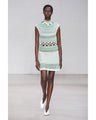 Bamboo Basket Pattern Knitted Dress - brown