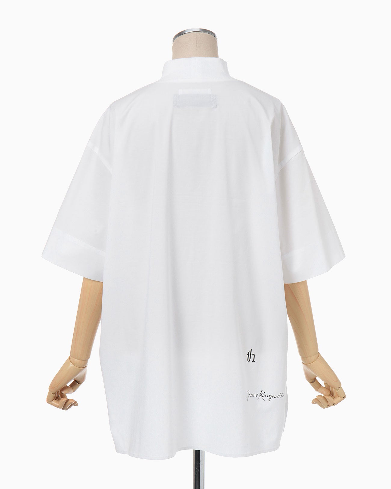thmk Ribbed High Neck T-Shirt - white